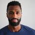 A portrait of a handsome African American man.